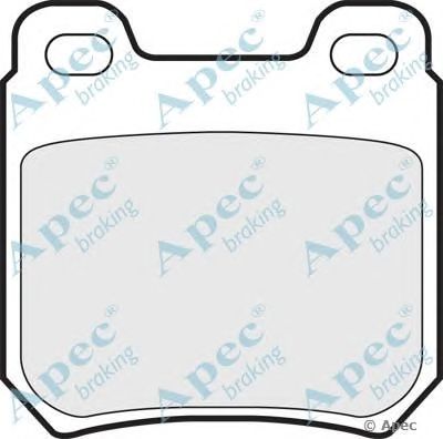APEC BRAKING pad515 -  Комплект тормозных колодок, дисковый тормоз